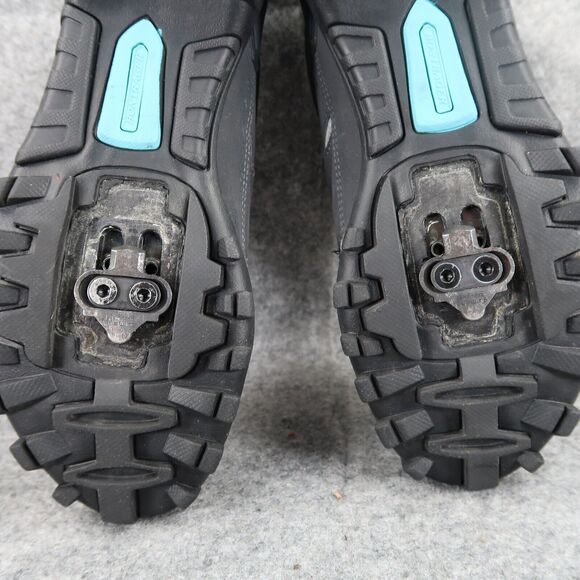 Bontrager Shoes Women 9.5 Cycling Race MTB Inform 3 Strap eSoles Spinning Grey - Picture 12 of 14